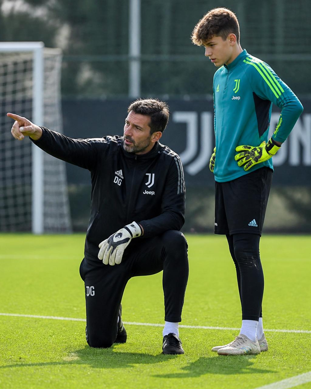 CIGK head goalkeeper coach on the training pitch